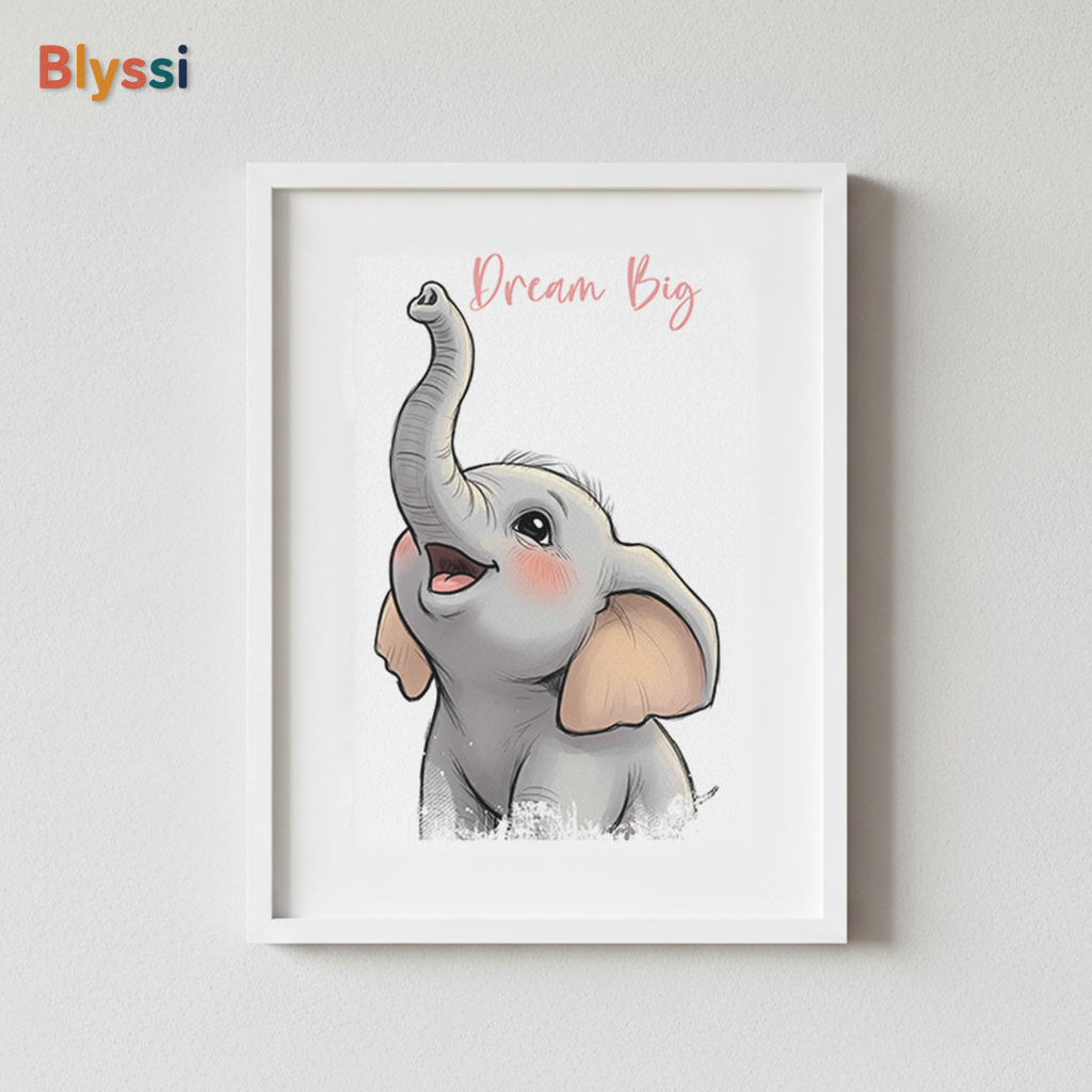 Nursery Animal Wall Art Set β Be Brave, Stand Tall, Dream Big (Set of 3 Prints)