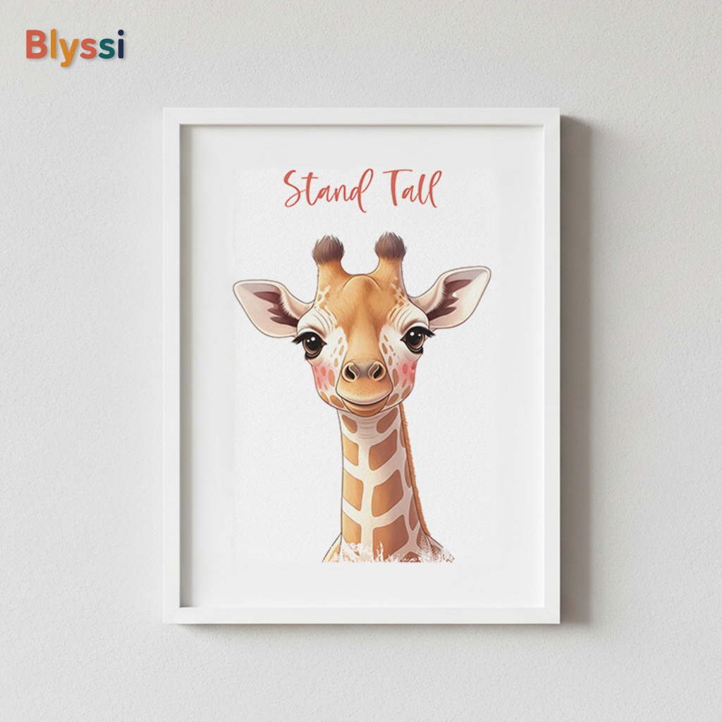 Nursery Animal Wall Art Set β Be Brave, Stand Tall, Dream Big (Set of 3 Prints)