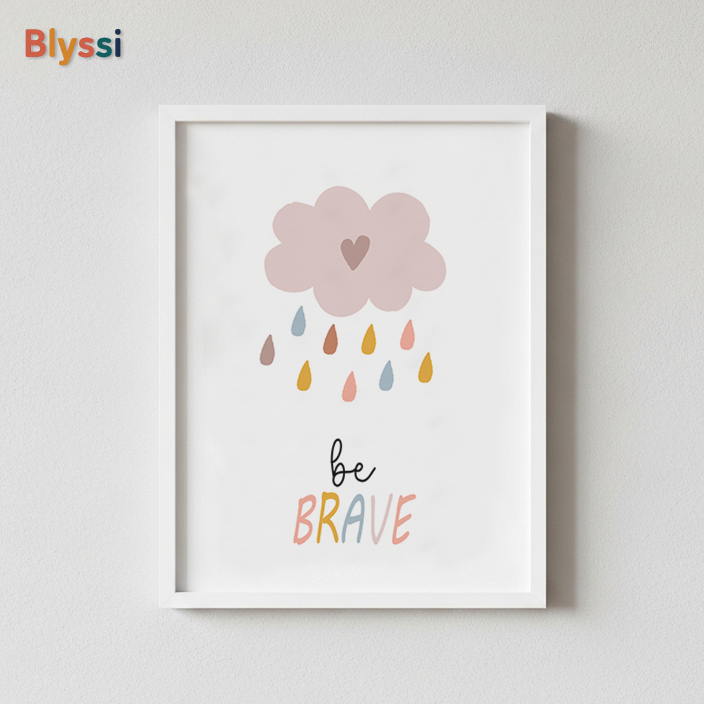 Inspirational Kids Wall Art β Be Brave, Dream Big, Shine Bright (Set of 3)